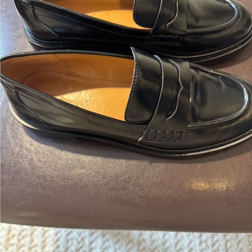 Madewell Shiny Black Loafers - Picture 5 of 6